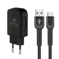 Kit Carregador turbo slim com Cabo Dual Shock Type C / Tipo C/ Usb - Original - Gshield