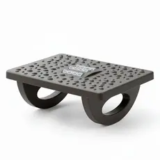 Gshield Apoio Descanso Ergonômico Office Armor para os Pés com Movimento Balanço 180° e Massageador Texturizado, Preto