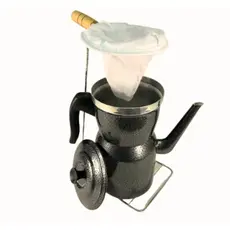 Cafeteira De Aluminio 1,86 L + Suporte Coador De Café Color