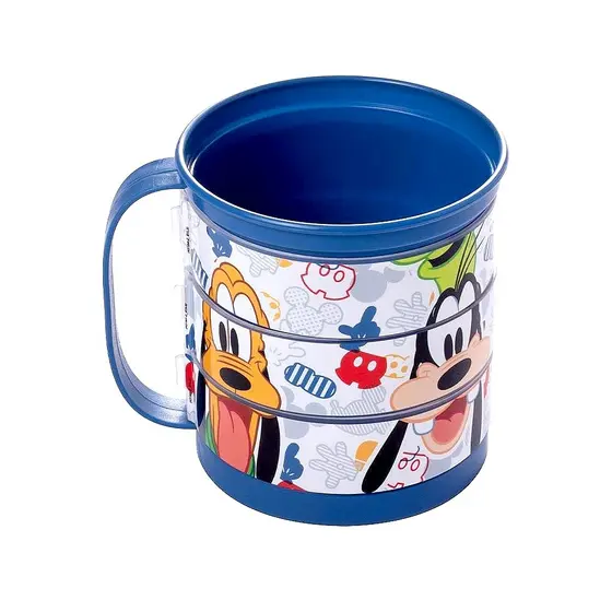 Xícara Giratória do Mickey Caneca Infantil 360ml Plástica Livre BPA - 1 UN