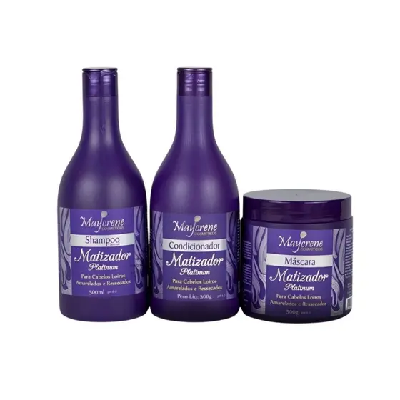 Capilar Cabelos Shampoo Loiro Matizador Condicionador Mascara