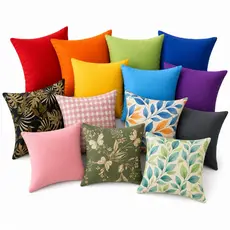 Almofada cheias 30x30 colorida pequena decorativa diversas cores para sofa cama poltrona