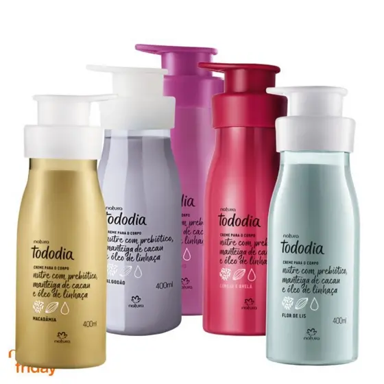 Hidratante Tododia Creme Para o Corpo 400ml-Fragrância a Escolha