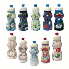 Kit com 20 garrafinhas squeeze infantil modelos variados lembrancinhas crianças