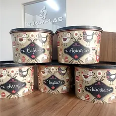 5 Potes mantimento PREMIUM galinha organização cozinha armários