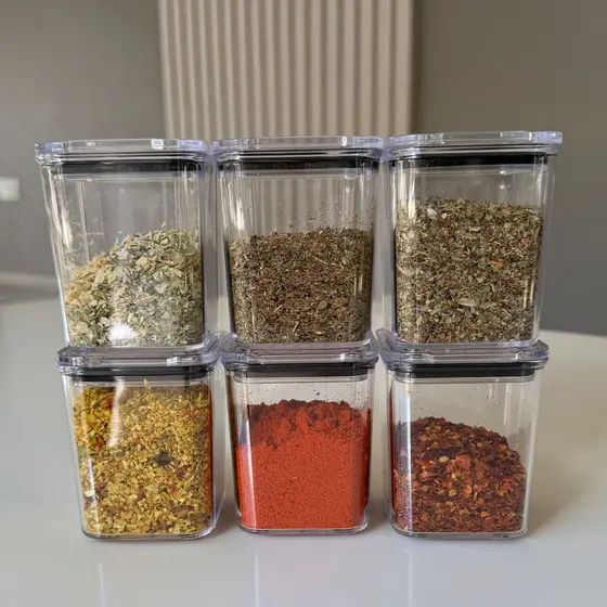 Pote 200ml Hermético – Acrílico p/ Condimentos temperos