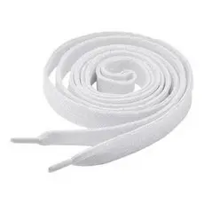 2 Pares Cadarço Tenis Achatado Preto Ou Branco 70cm Infantil