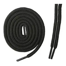 2 Pares Cadarço Tenis Infantil 0,70cm Redondo Preto ou Branco