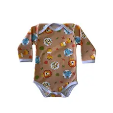 Body Bebê Manga Longa - 70% Algodão 30% Poliéster
