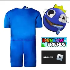 Fantasia Rainbow Frends Infantil Boneco Azul Babão Roblox