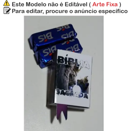 Mini Caixinhas com Estilo de Bíblia – Lembrança Econômica e de Fé - Leão coroado - cod. Lc01