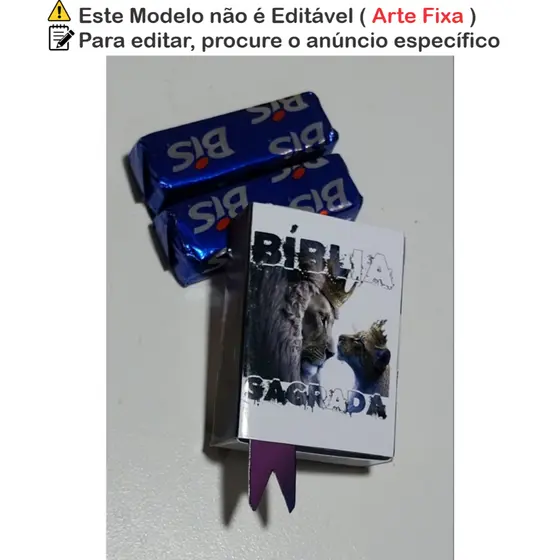 25 un - Caixinhas Bíblicas - Culto de Jovens - em Papel Fotográfico, com Montagem fácil - Leão coroado - cod Lc01