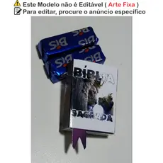 25 un - Caixinhas Bíblicas - Culto de Jovens - em Papel Fotográfico, com Montagem fácil - Leão coroado - cod Lc01