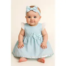 Vestido Infantil Bebê Menina – 2 Peças – 100% Algodão Varias Cores e Tamanhos -Roupa de Bebe