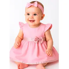 Vestido ISaia Rodada nfantil Bebê Menina 2 Peças Tamanho G  Roupa de Bebe