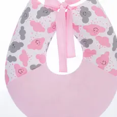 Almofada Apoio de Amamentação para bebe Tema Nuvem Rosa Azul Enxoval de Bebe Roupa de bebe