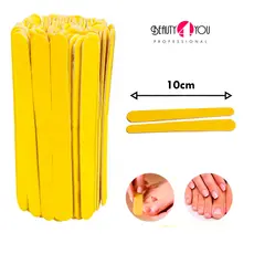 Kit de Lixas De Unha Cor Canário 10 cm de Comprimento Ideal Para Manicure e Pedicure Profissional
