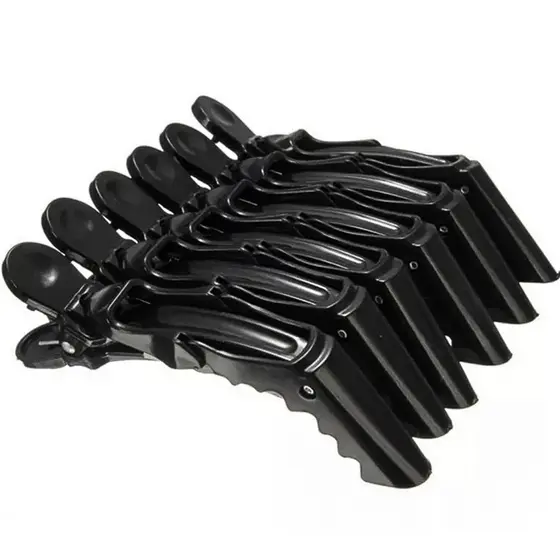 6 Unidades Presilha Prendedor De Cabelo Clips Tipo Bico De Pato Jacare Crocodilo Para Profissional Cabeleireira