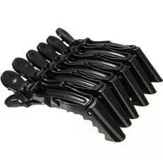 6 Unidades Presilha Prendedor De Cabelo Clips Tipo Bico De Pato Jacare Crocodilo Para Profissional Cabeleireira