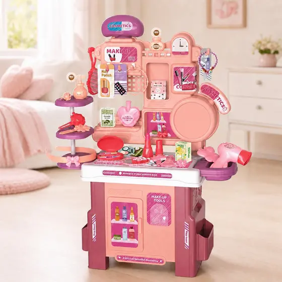 Mini Penteadeira Infantil Com 42 Peças Brinquedo de Faz de Conta Presente Para Meninas