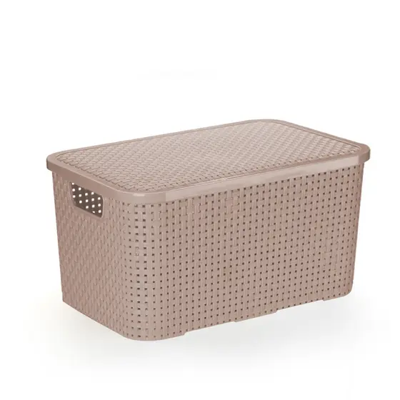 Caixa Organizadora Rattan 18L 38x28x18 - Monte Libano