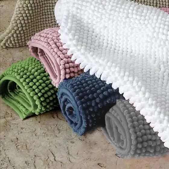 Tapete Passadeira Antiderrapante Absorvente Macarrao Bolinha de Microfibra - 50x100cm