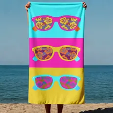 Toalha de Praia Veludo Grande 140x70cm 100% Poliester