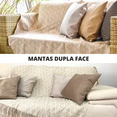 Xale 1,40mx2,10m Manta Para Sofá E Poltrona Luxo 3 Lugares Estampada