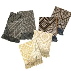 Kit 2 Xale para Sofá 3 lugares Com Franja 2,10mx1,40m Artesanal