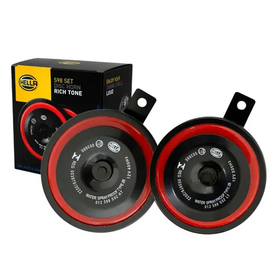 Buzina Dupla Paquerinha Grave Agudo Para Automotivo Ford Volkswagen Chevrolet Fiat 12v 115 dB