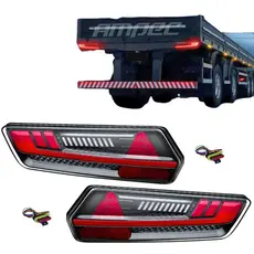Lanterna Traseira LED 24V Caminhão Flashing com chicote lanterna traseira com pisca conector 5 vias