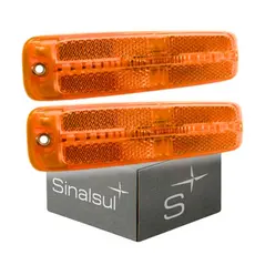Par Lanterna Posição Lateral Retrorrefletor LED Amarela