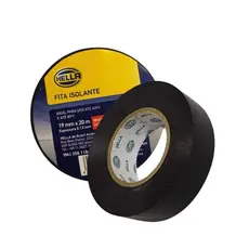 Fita Isolante 20 Metros 19mm Resistente Fogo Graxa Umidade Fita Isolante 20m 19mm Hella
