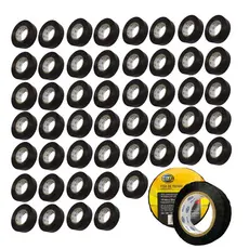 Kit 50 Fitas Tecido Isolante Chicote Anti Chama 19mm x 10m