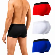 Kit 3 Cuecas Enchimento Empina Bumbum Preenche Aumenta Volume Modela Masculino Boxer Envio Imediato
