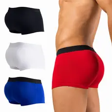 Kit 3 Cuecas Enchimento Empina Bumbum Preenche Aumenta Volume Modela Masculino Boxer Envio Imediato