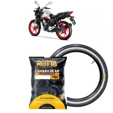 Câmara de Ar Moto Aro 18 300-18 TR4  Reforçada Honda CG Fan Titan 125 150 160 Alta Resistência