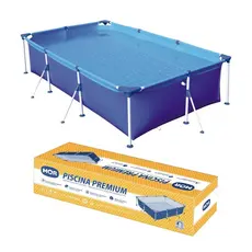 Piscina Retangular Estrutural Premium PVC 3700 Litros - Mor