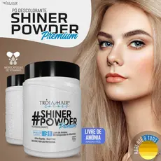 Pó Descolorante Profissional Shiner Powder White Premium 500g - Troia Hair
