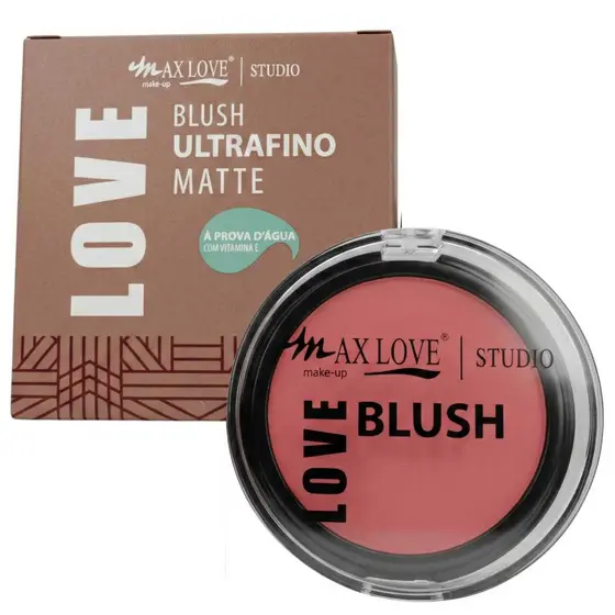 Blush Facial Ultrafino Matte A Prova D' Água 10g - Max Love