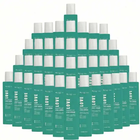 Box C/48un Água Micelar Max Love 290ml - Chá Verde