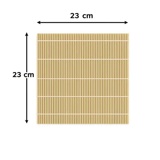 Sudare Esteira Bambu para Sushi Facíl iniciante - Sushi Mat 24cm
