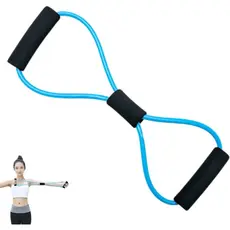 Extensor Elástico Yoga Pilates Equipamento Fitness Ajustável Forte em 8 Liveup Sport Azul