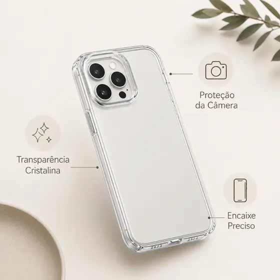 Case Acrílica Ultra Fina Casca de Ovo para iPhone 16 Pro Max 15 14 13 12 11 XR 100% Acrilica Resistente