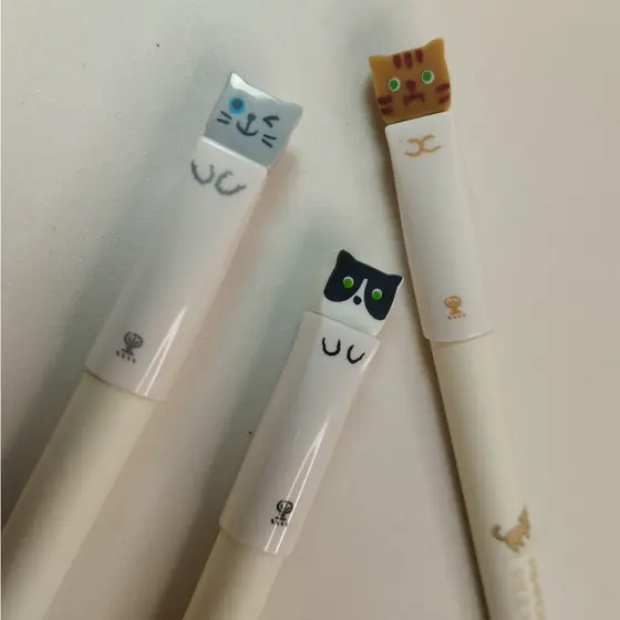 Caneta Gato Fofo - Caneta Criativa