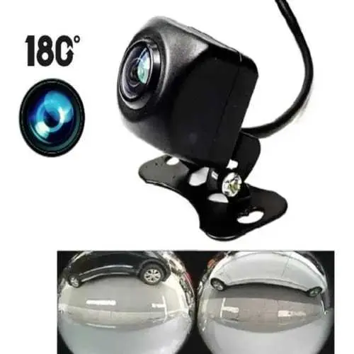 Câmera De Ré Frontal Automotiva Olho De Peixe 180° Universal