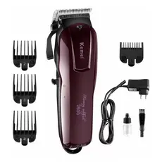 Máquina de Cortar Cabelo Kemei KM-2600 Profissional Sem Fio Bivolt Barba Recarregável