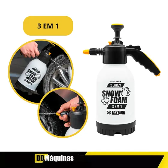 Pulverizador Manual 3 Em 1 Snow Foam 2 Litros FST089 - Fasterr