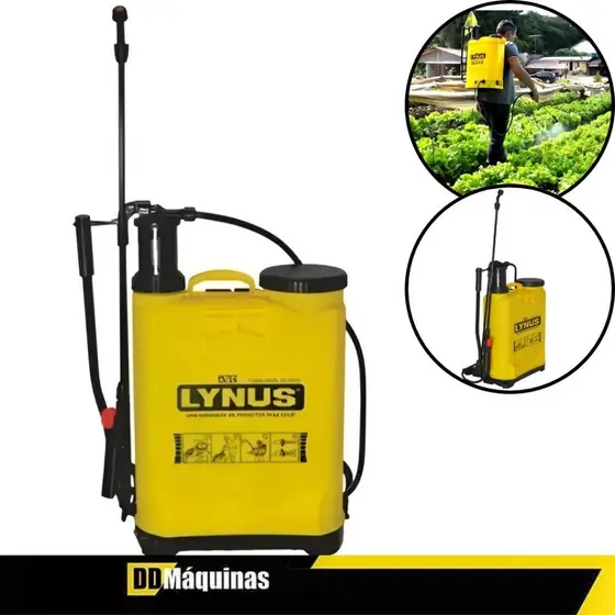 Pulverizador Manual Costal Com Tanque Agrícola 16 Litros - LYNUS