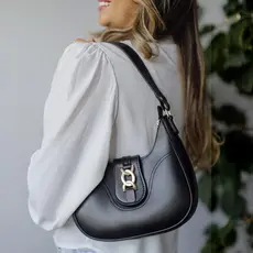 Bolsa Feminina Baguete Média De Ombro Estilosa Casual
